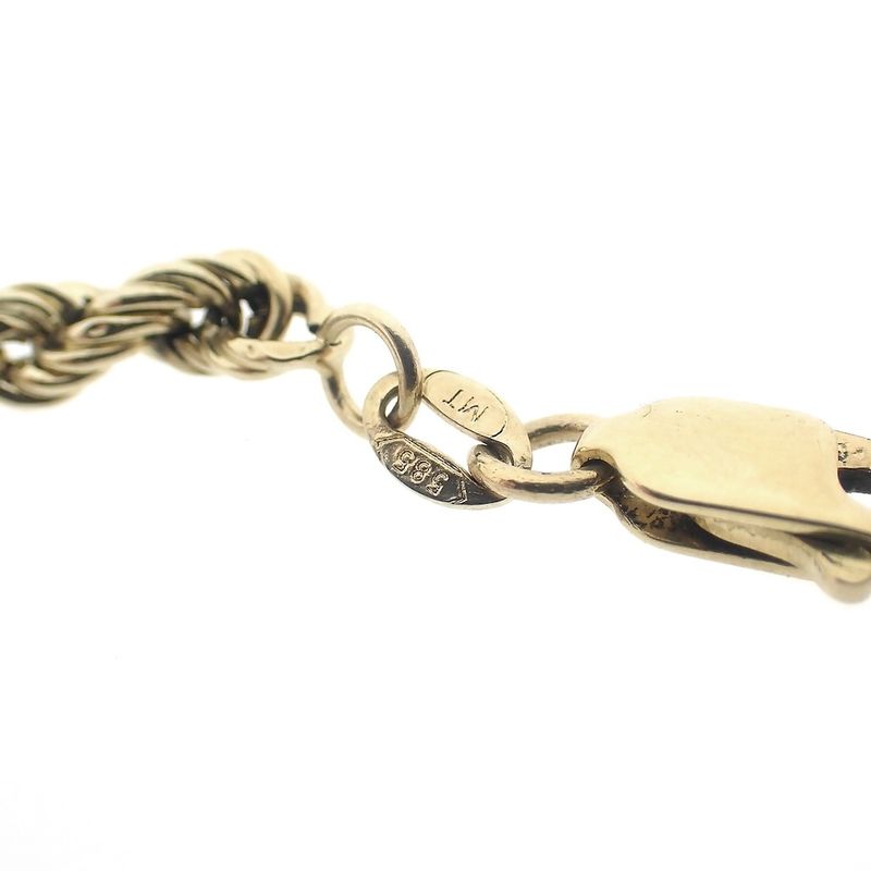 Image 4 of Gold twisted link bracelet | 20.5 cm
