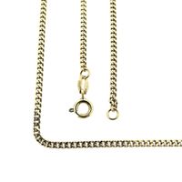 Gold gourmet link necklace | 53 cm