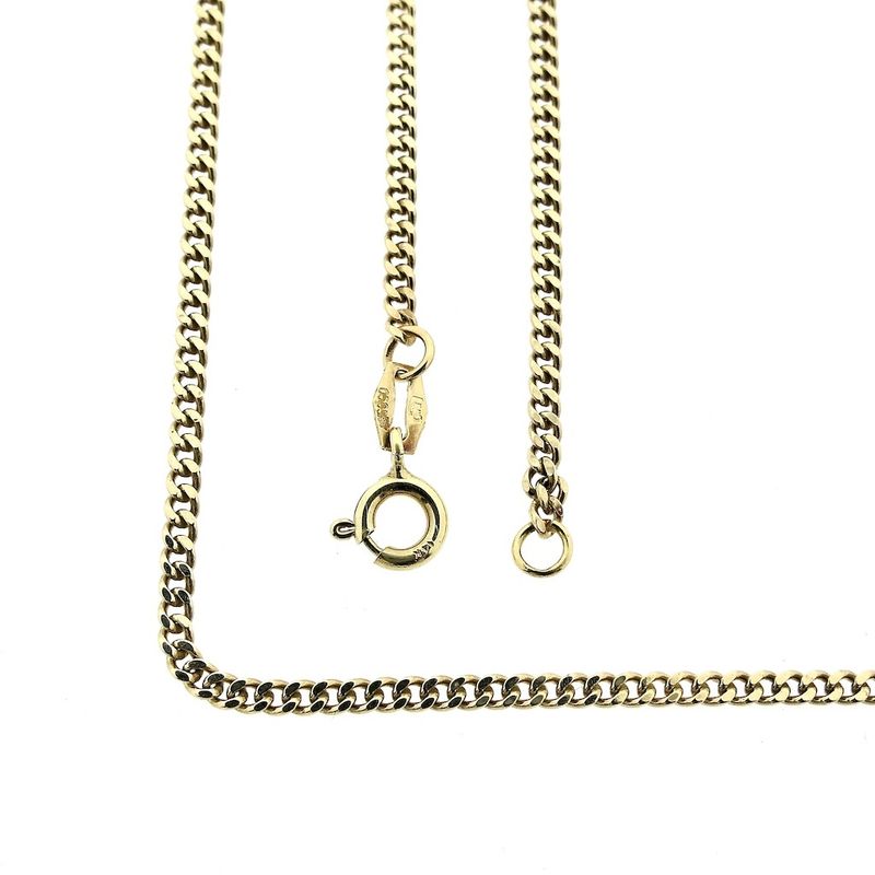Image 1 of Gold gourmet link necklace | 53 cm