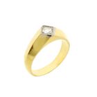 Image 1 of Gold solitaire ring with diamond