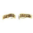Image 10 of Gold hoop earrings with diamonds; Ø 13.1 mm
