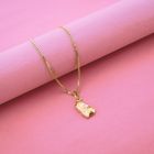 Image 8 of Gold pendant of a football boot with a ball