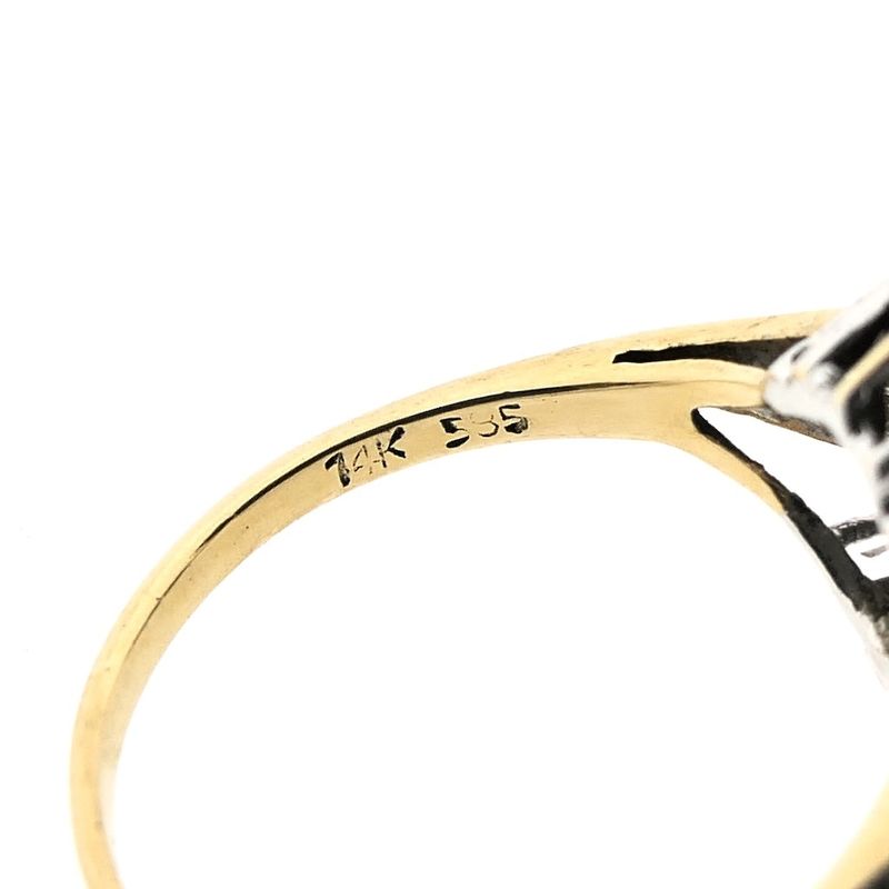 Image 7 of Gold ring with diamond | 0.14 ct.