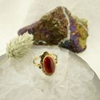 Image 2 of Gold ring with carnelian | Vintage
