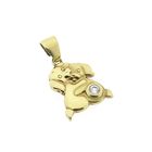 Image 7 of Gold pendant of two dogs with zirconia