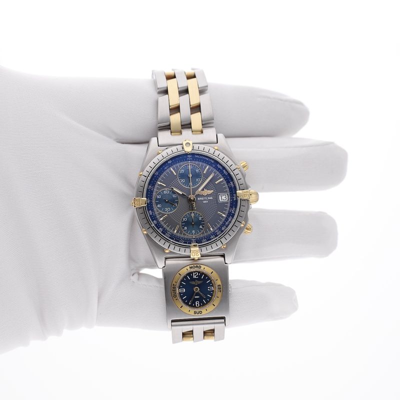 Image 12 of Breitling Chronomat Pilot's Chronograph 81.950; Chronograph men's watch with UTC