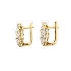 Image 5 of Gold stud earrings with zirconia