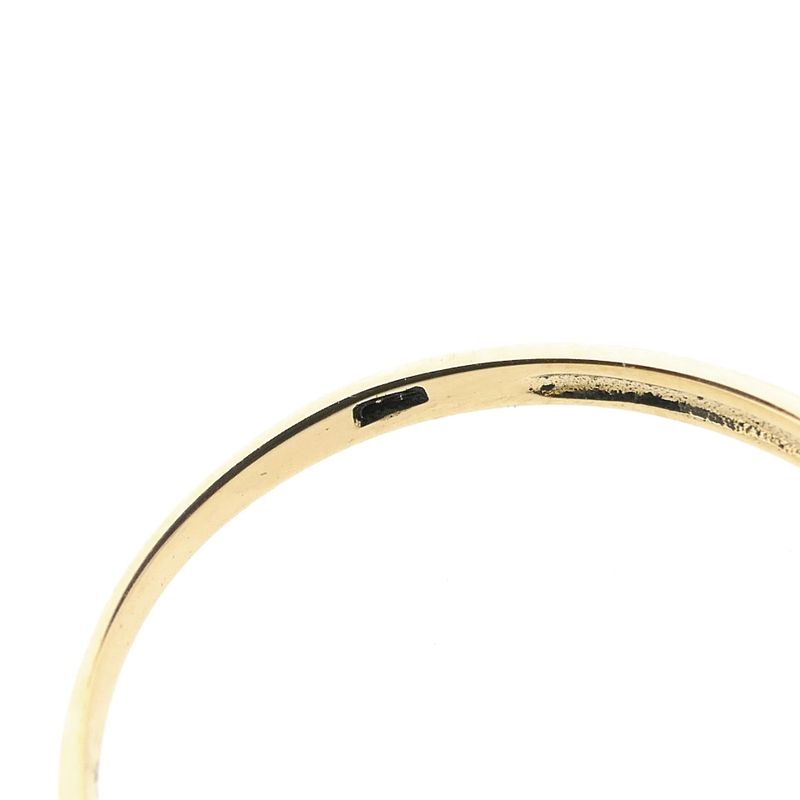 Image 8 of Gold ring with diamond; 0.01 ct.