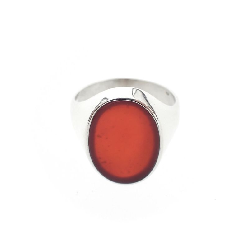 Image 5 of Signet ring set with carnelian
