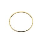 Image 3 of Gold smooth slave bracelet | Ø 61.3 mm