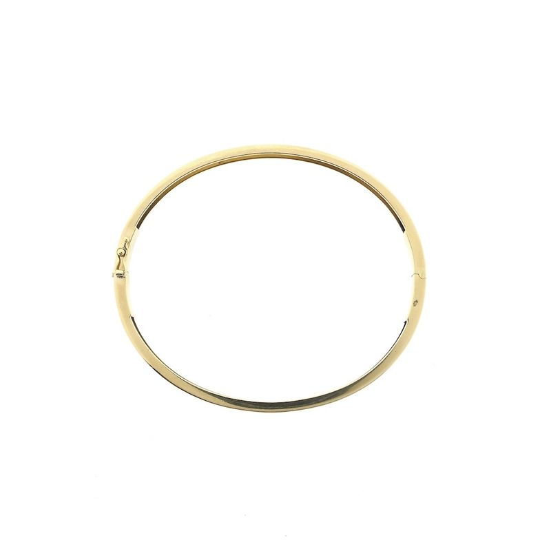Image 3 of Gold smooth slave bracelet | Ø 61.3 mm