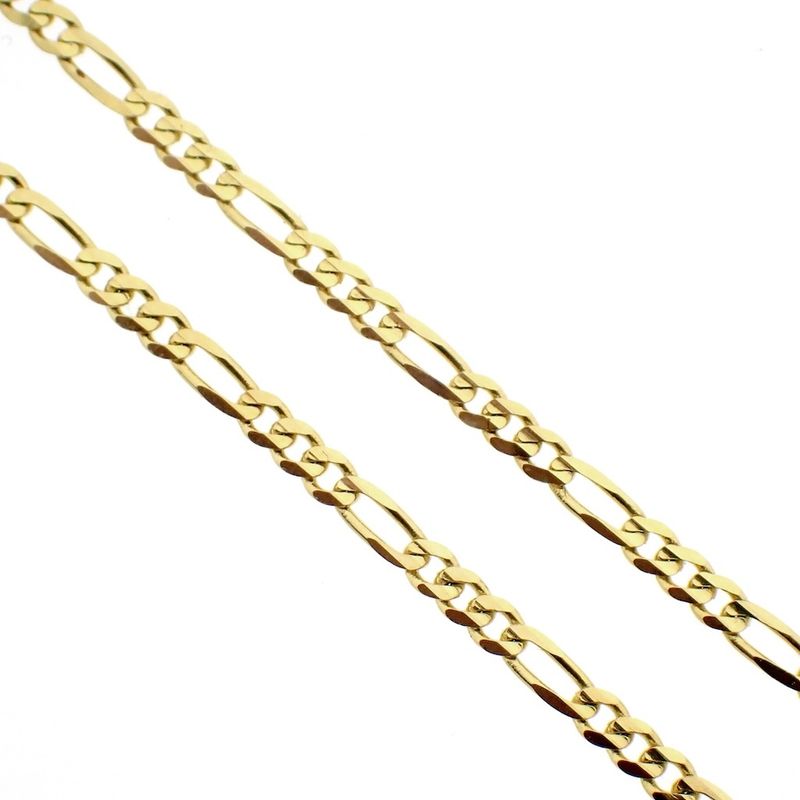 Image 6 of 18K gold necklace with sapphire, emerald, ruby, and diamonds (0.055 ct.) | 42 cm