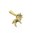 Image 5 of Gold zodiac sign pendant; Capricorn