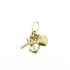 Image 1 of Gold pendant; Faith, hope, and love