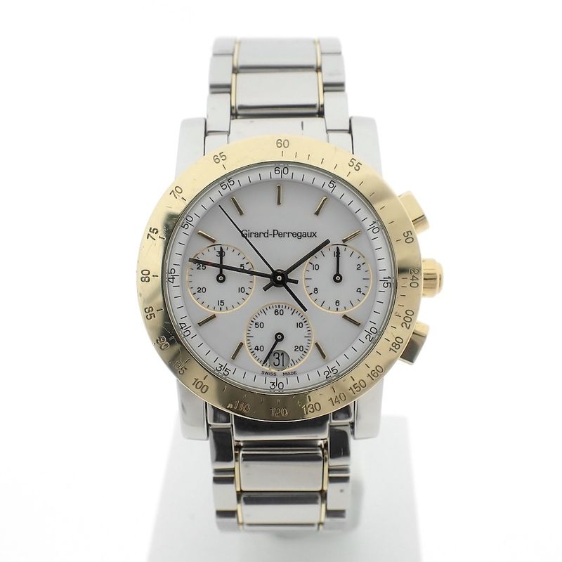 Image 1 of Girard Perregaux GP 7000; Gold/steel chronograph watch