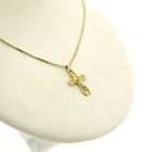 Image 10 of Antique gold pendant of a cross with corpus