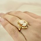 Image 7 of 22 carat vintage gold ring with cameo