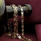 Image 2 of Two-tone gold navy link chain with diamonds