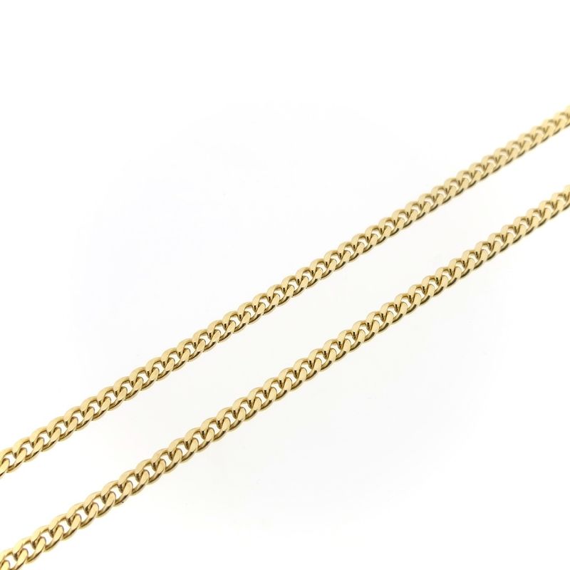 Image 3 of Gold gourmet link chain | 60 cm