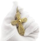 Image 6 of Golden Filigree Cross Pendant