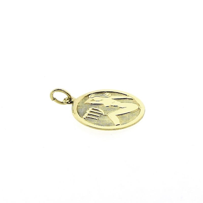 Image 3 of Gold zodiac sign pendant; Virgo