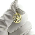 Image 6 of Gold zodiac sign pendant; Scorpio