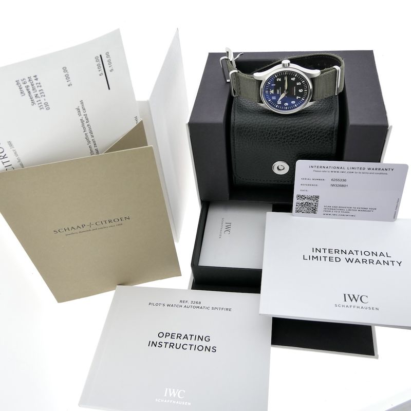 Image 18 of IWC Pilot's Watch Spitfire IW326801; Automatic men's watch