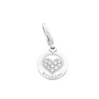 Image 1 of White gold 'Tondo Heart' pendant with 0.10 ct. diamond | Bvlgari