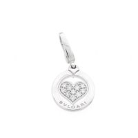 White gold 'Tondo Heart' pendant with 0.10 ct. diamond | Bvlgari