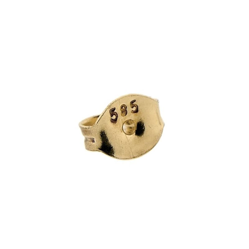 Image 7 of Gold stud earrings with zirconia