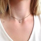 Image 3 of Gold pendant with diamond 0.05 ct.