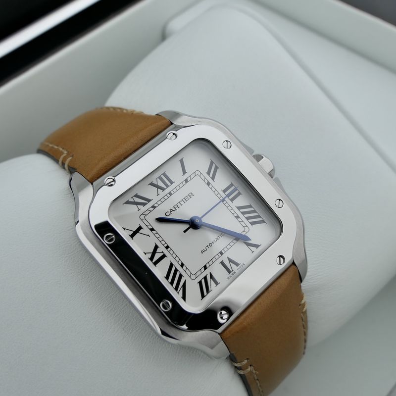 Image 20 of Cartier Santos 'Medium' 4075 WSSA0029; Automatic unisex watch