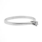 Image 5 of White gold solitaire ring with 0.04 ct diamond.