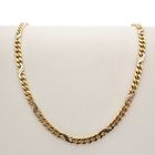 Image 4 of Two-tone gold men's necklace | 45 cm