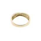 Image 4 of Gold ring with diamond; 0.09 ct.