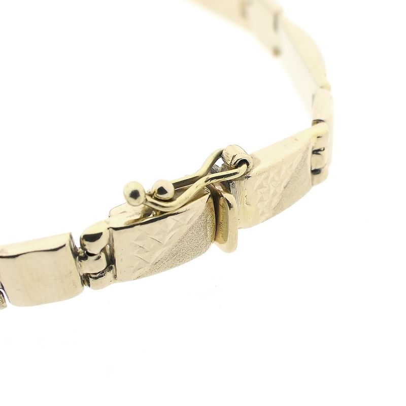 Image 5 of Two-tone gold fantasy link bracelet | 19 cm