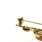 Image 5 of Antique gold brooch with blood coral