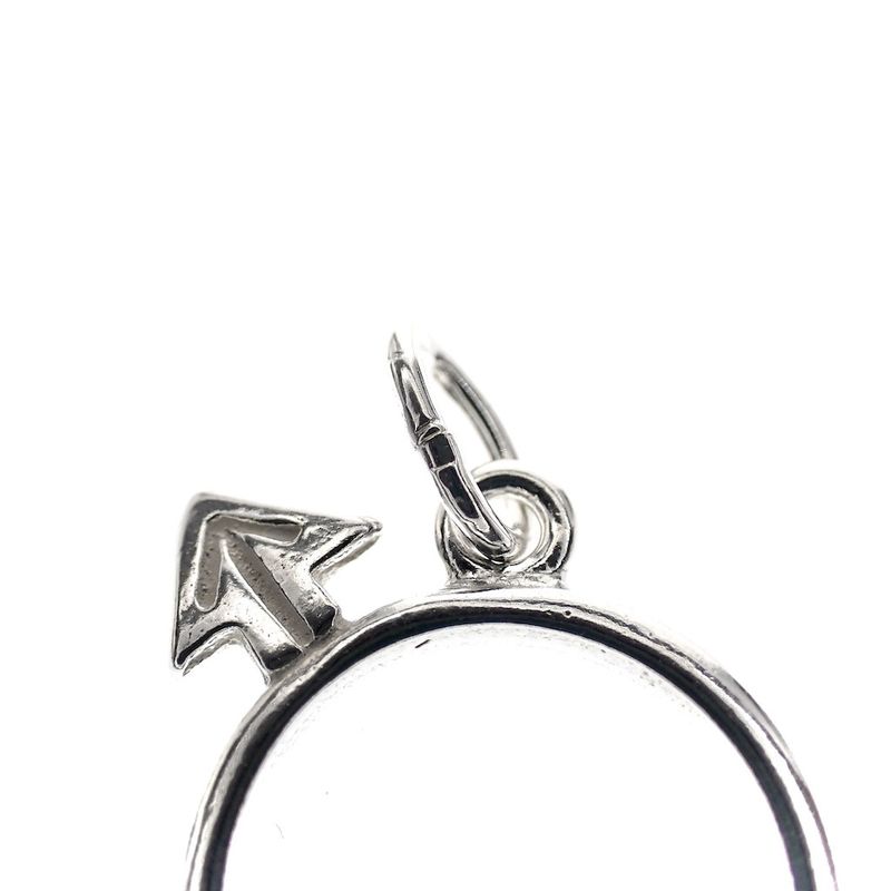 Image 3 of Silver pendant of a male sex symbol