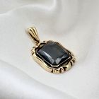 Image 7 of Vintage gold pendant with hematite