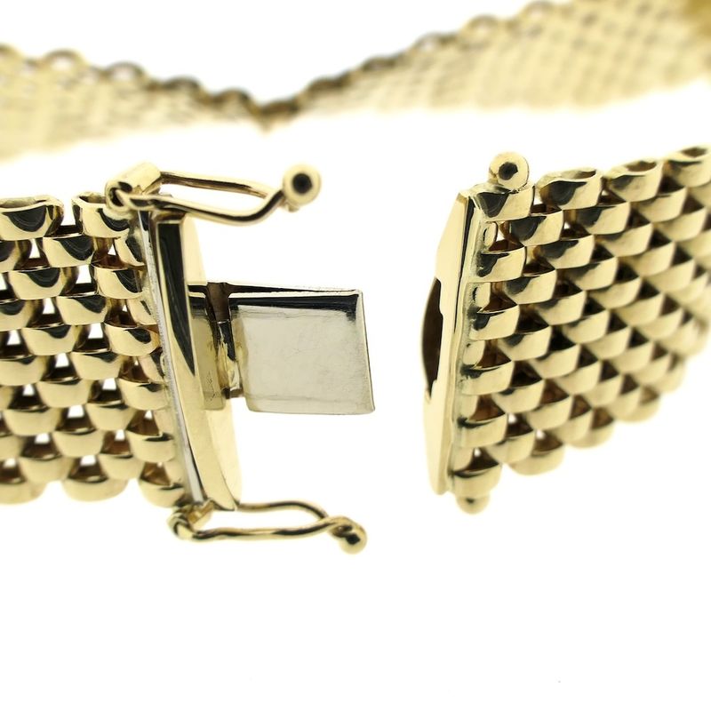 Image 4 of Vintage gold panther link bracelet | 21 cm