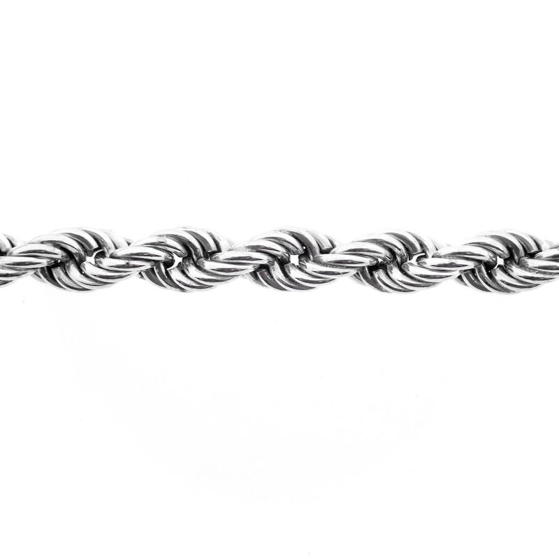 Image 9 of Silver twisted link bracelet | 19 cm