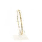 Image 1 of Two-tone gold gourmet/figaro link bracelet