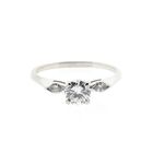 Afbeelding 3 van Witgouden solitairring met diamant; 0,54 ct.