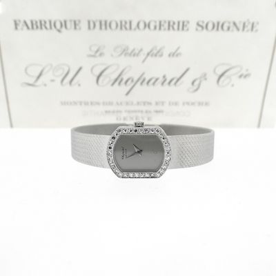 Chopard Cocktail Watch; Vintage 18k women's watch with diamonds Image 2 of Chopard Cocktail Watch; Vintage 18k women's watch with diamonds