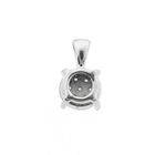Image 5 of White gold minimalist pendant with diamond | 0.105 ct.