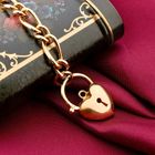 Image 2 of 9 carat fantasy link bracelet with heart clasp