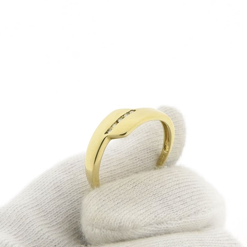 Image 7 of Golden fantasy ring with diamond | 0.05 ct.