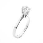 Image 1 of White gold ring with zirconia stone