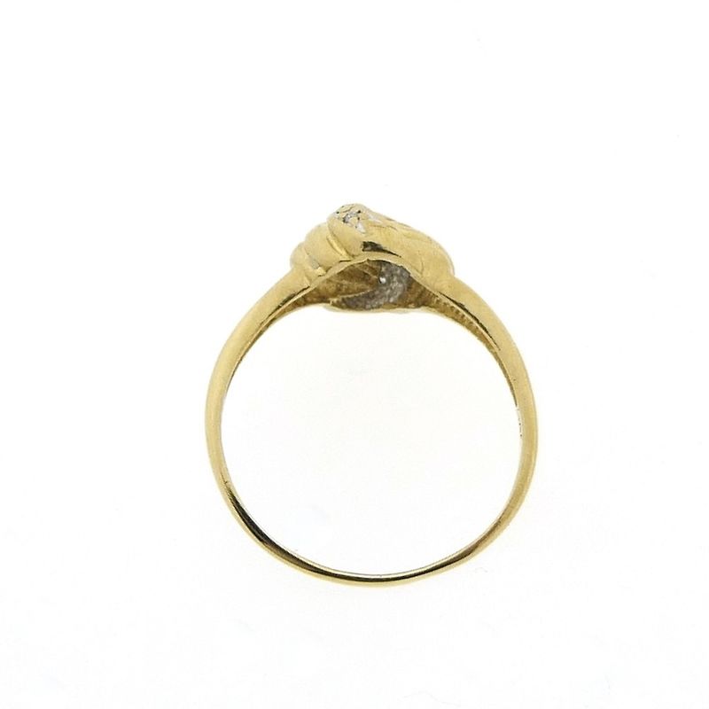 Image 5 of Golden fantasy ring with diamonds | 0.02 ct.