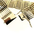 Image 10 of Gold wide link bracelet | 20 cm